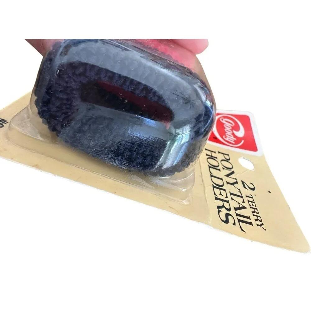 Goody Terry Stretch Hair Tie Ponytail Holders Scrunchies USA Vintage 70s NEW‎